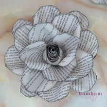 Load image into Gallery viewer, Manga Book Page Paper Flower