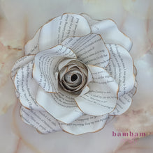 Load image into Gallery viewer, Manga Book Page Paper Flower