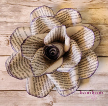 Load image into Gallery viewer, Manga Book Page Paper Flower