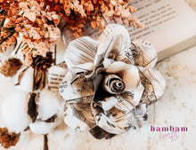 Load image into Gallery viewer, Manga Book Page Paper Flower