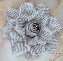 Load image into Gallery viewer, Sheet Music Paper Flower